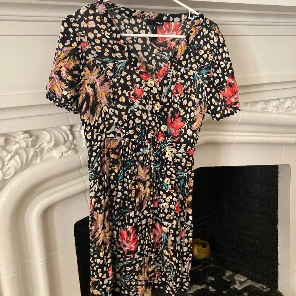 Floral Aqua Dress